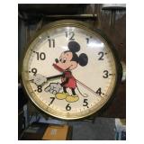 Mickey Mouse wall clock, 10" dia