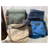 4 cloth totes East oak, High Sierra, Goozo, etc,