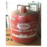 Brookins galvanized 5 gal. Gas can
