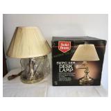 Solid Brass swing arm desk lamp 14" NIB