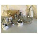 Misc housewares- s/p shakers, napkin rings,