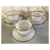 9 pc  FireKing oven ware cups/saucers