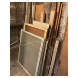 Misc wood, glass, windows, screens,