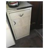 Freestanding metal utility/kitchen cabinet