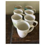7 Misc. Mugs - Corelle Kobe & Bamboo leaf & Royal