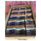 15 Philips  60w LED bulbs, NIB