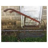 Hand garden plow