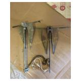 Galvanized boat anchors, top - bottom 22"