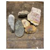 Rocks, opal?, etc  2.5" x 2ï¿½ largest