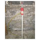 Manual siphoning hose 45" tall