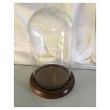 Glass display dome cloche, 4.5x7.5"