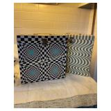 2 LP album storage boxes 13.5" x. 14ï¿½
