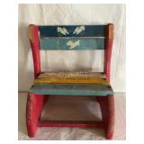 Childï¿½s wooden stool, step or stand 12 1/2" x 13