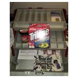 Plano 3200 plastic tackle box w/contents NWT 14"L