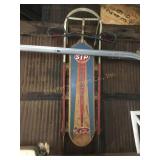Vtg. Comet Wood & metal sled 52"