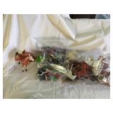 Misc plastic figures- animals, horses, etc.