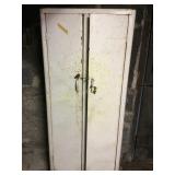 Metal cabinet w/contents - 12"d x 27ï¿½w x 61ï¿½h
