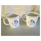 2 Vintage Corning In the Garden pattern mugs