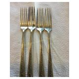 4 Towle Sterling silver handle Rambler Rose Dinner