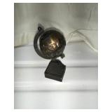 Vintage die cast metal mini globe sharpener