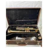 Getzen 300 series trumpet in case serial #K75895