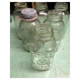 6 Ball & Atlas canning jars - 2pts.