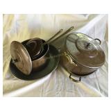 8 pc copper cookware