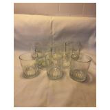 8 Crown Royal glasses 4" tall