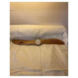 First Flight wood wall clock battery, 26", NIB