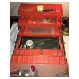 Lg. Plastic tackle box w/contents