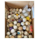 50+ golf balls,Titleist, Range, Top flight, etc