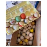 30+ golf balls, Spalding, Top flight, etc