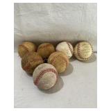 7 baseballs- little league Angels 1983 champs