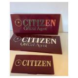 Citizen Watch sign 7" x 3ï¿½ largest