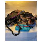 6 bags- cloth, vinyl - Totes, Sport Graphics,