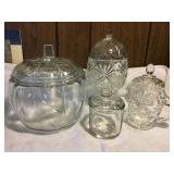 Misc. Glass - pumpkin 7ï¿½,lidded egg candy dish