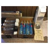 Soda stream machine,4 CO2 cylinders & bottles