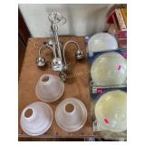 3 indoor lighting frosted grape glass ceiling