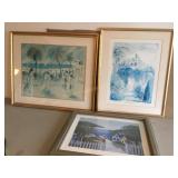 3 Framed prints, largest is 28.5x24.5"