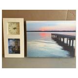 Nautical wall clock & The Swimming Dock by Gayle