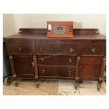 Drexel Wood buffet only, no contents  66" x 43ï¿½ x