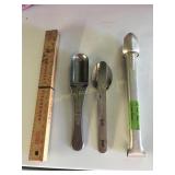 Vintage utensils, etc.-mess kit utensils,