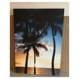 Canvas palm trees, 20x28"