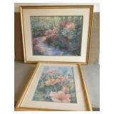 2 Large framed prints, largest is 34x28"