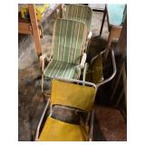 2 lawn chairs & 2 beach chairs