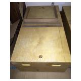 Custom Large wooden transit/storage box, 26x48x25"
