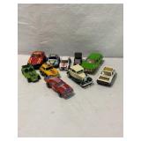 10 Toy cars-Hot wheels, BuddyL, Tomica, etc, some
