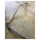 Vtg. Two Handled Scythe 30" blade