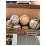 7 official league baseballs, some show wear