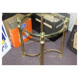 Glass and Brass end table